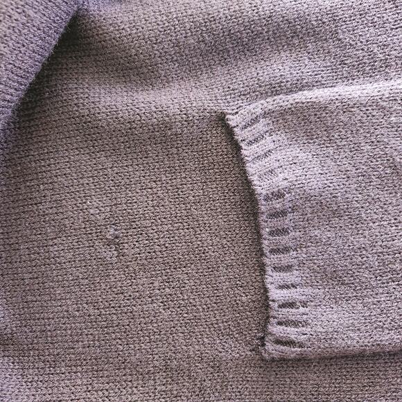 Y2K She's Cool Purple Cable Knit Sweater Dress Short Sleeve Whimsigoth Winter S - Picture 10 of 11